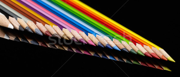 colorful pencils in a row Stock photo © prill