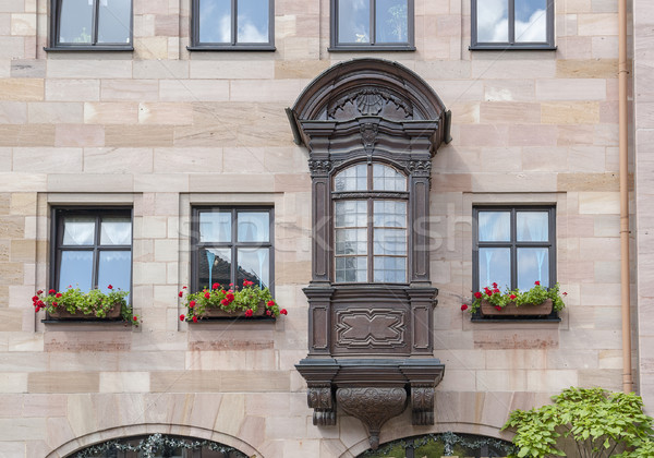 house facade in Nuremberg Stock photo © prill