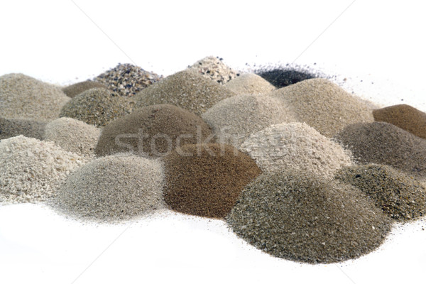 various brown toned sand piles together Stock photo © prill