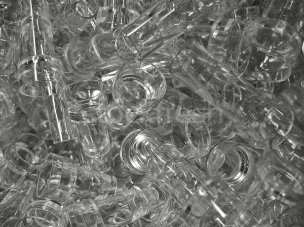 Quadro completo pormenor transparente vidro limpar Foto stock © prill
