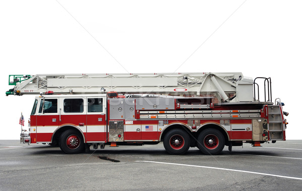 Tiro carro de bomberos americano calle superficie Foto stock © prill