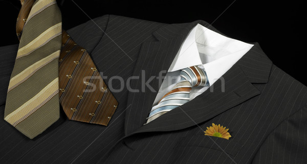 бизнеса одежду темно носить черный Сток-фото © prill