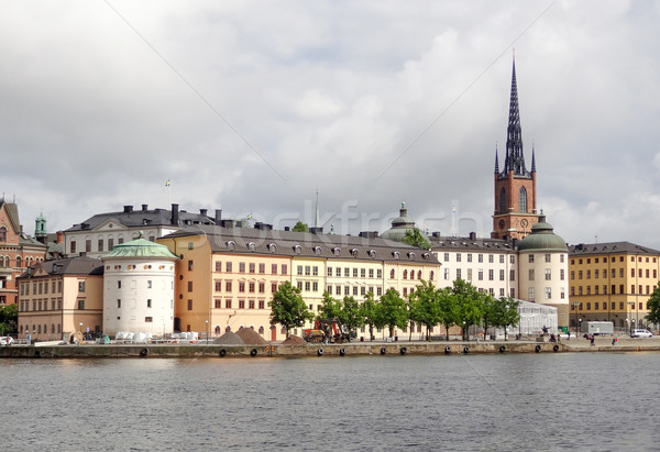 Sztokholm budynku podróży panoramę architektury Zdjęcia stock © prill