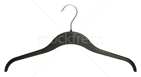 Kleding hanger studio fotografie zwarte plastic Stockfoto © prill