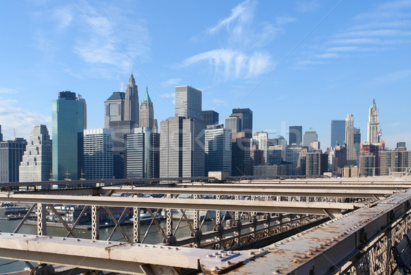 Stock photo: New York skyline in sunny ambiance