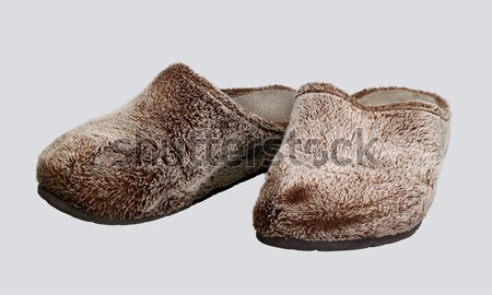 fluffy slippers Stock photo © prill
