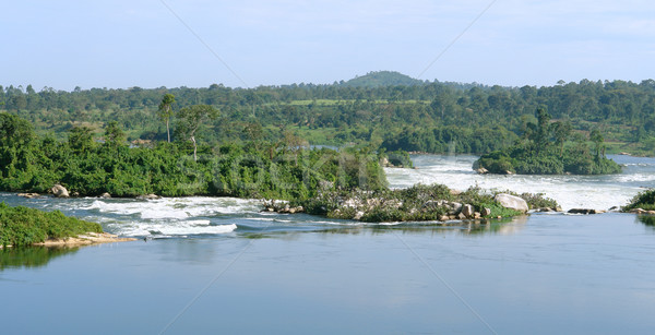 Río paisaje Uganda África cielo Foto stock © prill