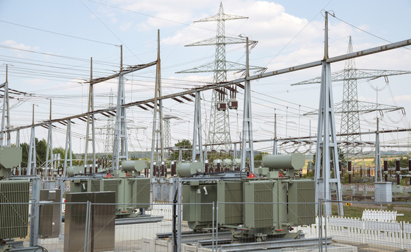 Electrical substation Stock photo © prill