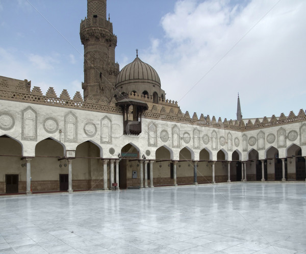 Moschea clean patio Cairo Foto d'archivio © prill