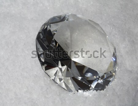 diamond in light grey back Stock photo © prill