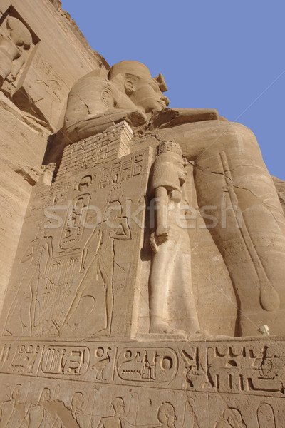 sculptures at Abu Simbel temples in Egypt Stock photo © prill