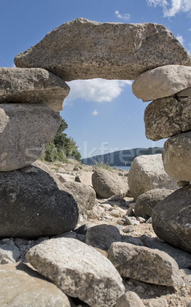 pebble archway at summer time Stock photo © prill