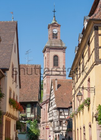 Stockfoto: Stad · stad · zomer · kerk · architectuur