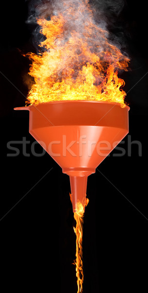 funnel and fire Stock photo © prill