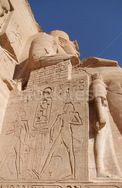 Ramses sculpture in Abu Simbel Stock photo © prill