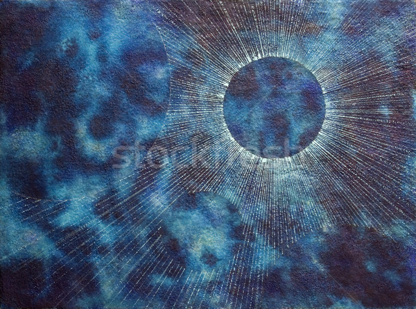blue spacy coronal background Stock photo © prill