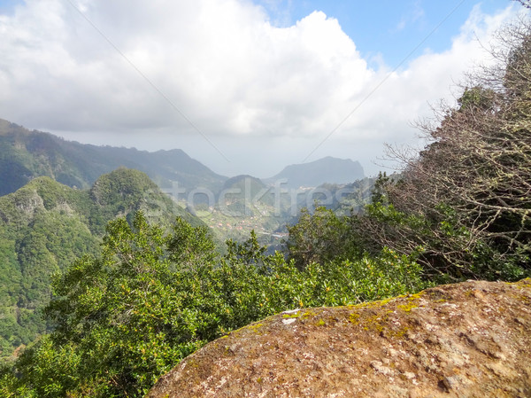 Wyspa madera górskich dekoracje podróży rock Zdjęcia stock © prill