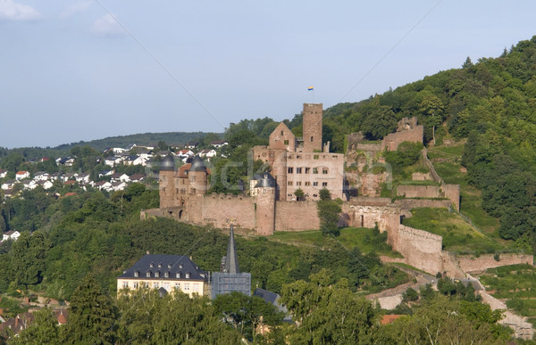 aerial view of Wertheim Castle Stock photo © prill