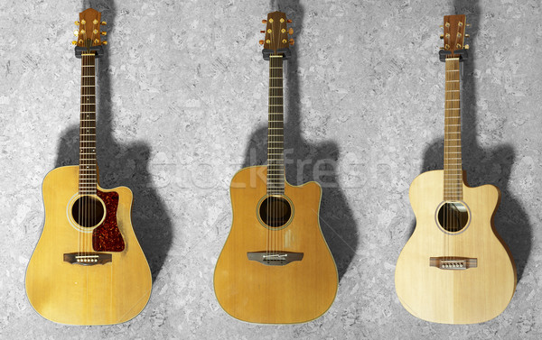 acoustic guitars Stock photo © prill