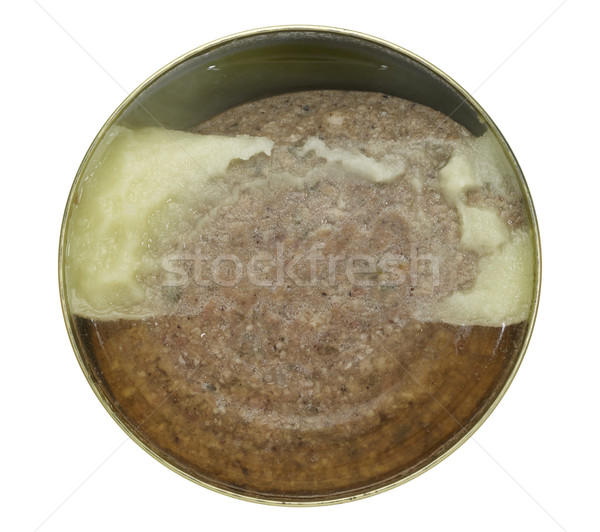 tin can with Kochwurst Stock photo © prill