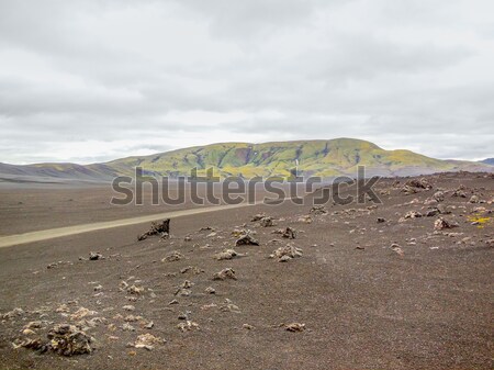 Camino de grava Islandia abandonado paisaje carretera naturaleza Foto stock © prill