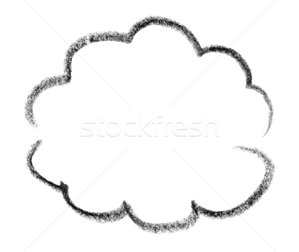 Foto stock: Nube · forma · blanco · atrás · signo · comunicación