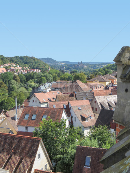 Stockfoto: Zonnige · gebouw · dak · cultuur