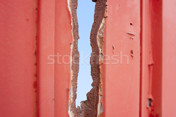 Stock foto: Rostigen · verwitterten · Hintergrund · close-up · Grunge