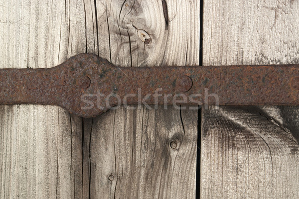 Edad huelga placa detalle Rusty capeado Foto stock © prill