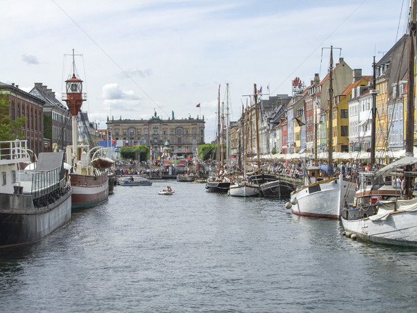 Cenário Copenhague cidade Dinamarca água verão Foto stock © prill