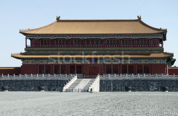 Zakazane miasto Chiny dekoracje wewnątrz Pekin pałac Zdjęcia stock © prill