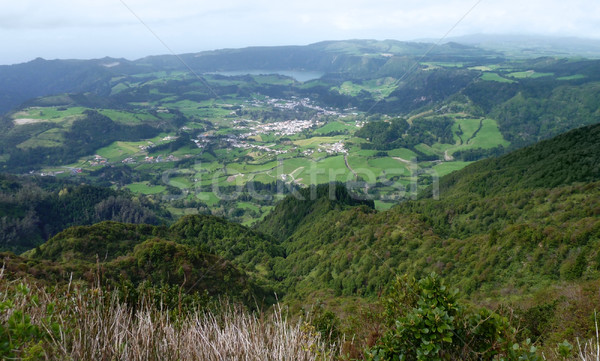 panoramic scenery at the Azores Stock photo © prill