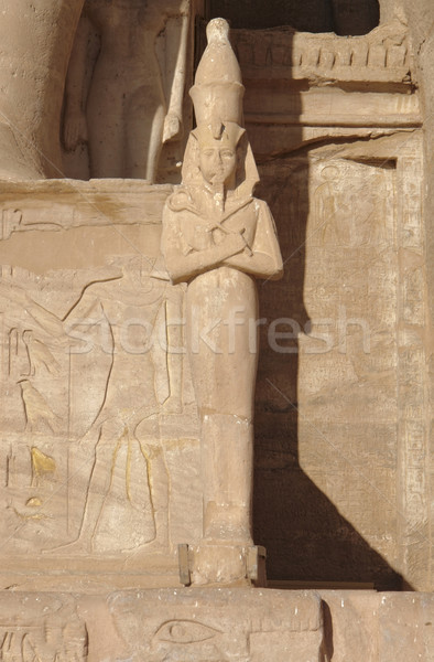 Szobor Egyiptom építészeti részlet kő történelmi Afrika Stock fotó © prill