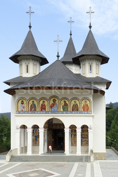 Mosteiro edifício construção verão arquitetura cultura Foto stock © prill