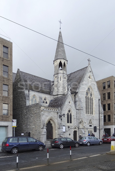 Wenig Kirche Dublin Stadt Irland Haus Stock foto © prill