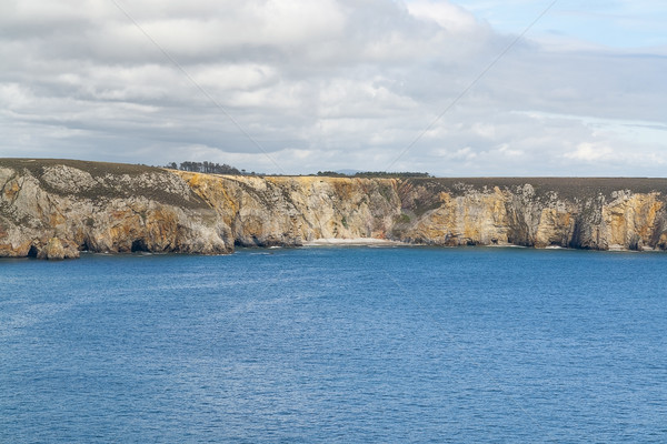 Foto stock: Península · paisaje · agua · mar · verano