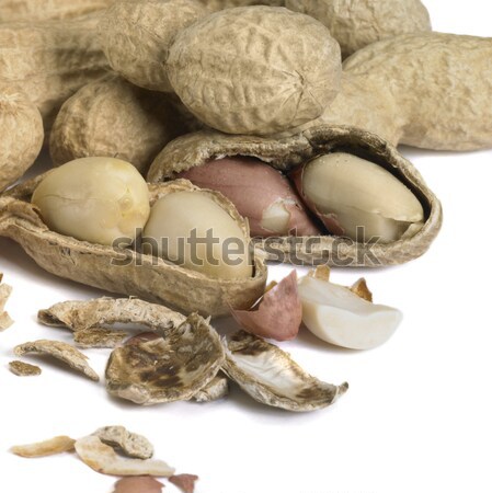 half peeled peanut Stock photo © prill