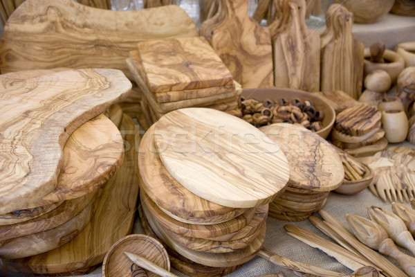 wooden craft products Stock photo © prill