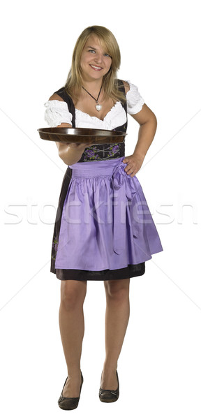 Stock photo: woman in a dirndl