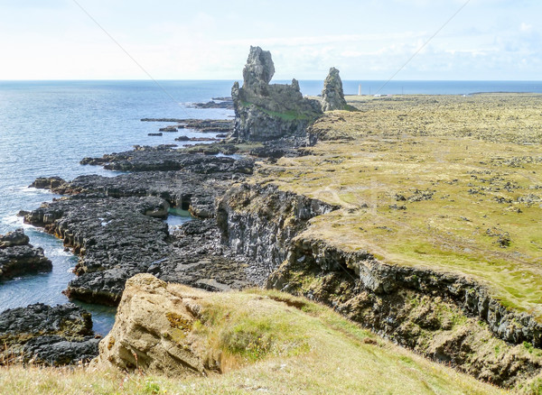 Wybrzeża dekoracje Islandia plaży krajobraz Zdjęcia stock © prill