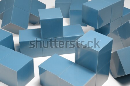 blue cubic objects Stock photo © prill