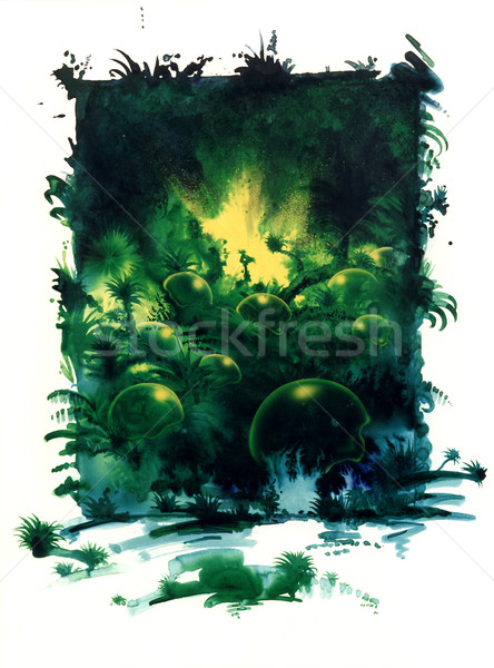 mystic jungle theme Stock photo © prill