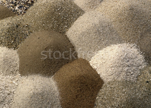 different brown toned sand piles to one another Stock photo © prill