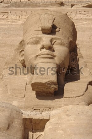 Szobor építészeti részlet történelmi Egyiptom Afrika kő Stock fotó © prill