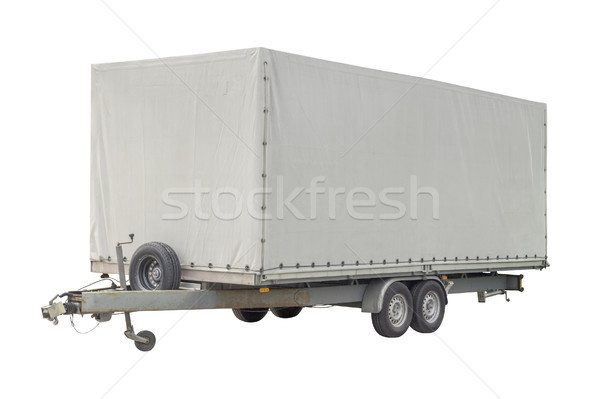 isolated white trailer Stock photo © prill