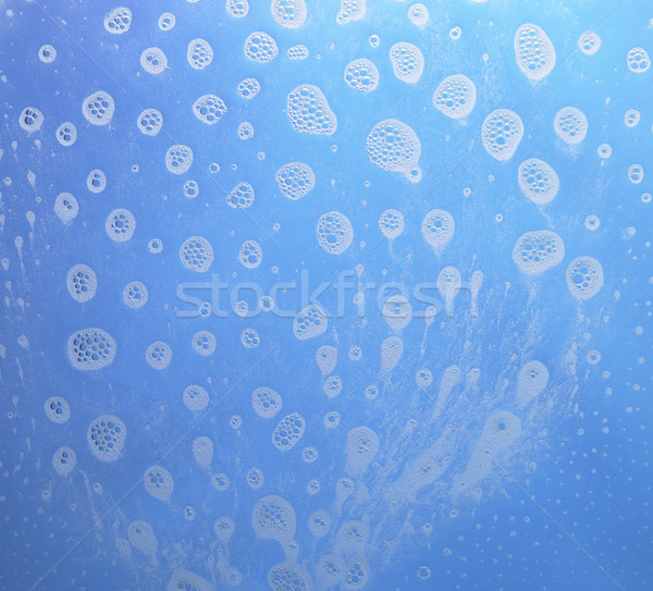 Abstrakten wet blau Seifenblase Wasser Reinigung Stock foto © prill