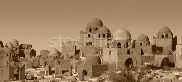 Landschap Egypte bruin afrika godsdienst tempel Stockfoto © prill