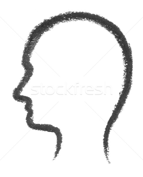 sketched head Stock photo © prill