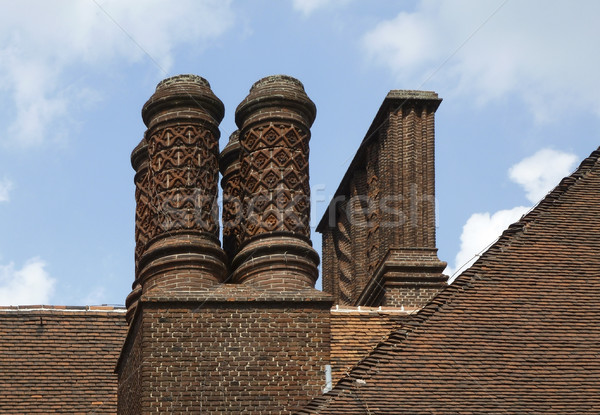 chimneys of Schloss Cecilienhof Stock photo © prill