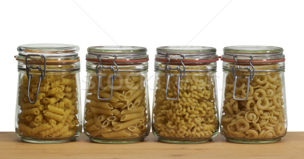 jars with italian pasta Stock photo © prill